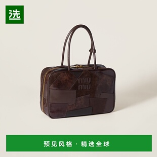 欧洲直邮MIU MIU (2025新品) Sac patchwork Beau en cuir单肩包