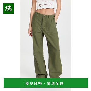 1h可退 香港直邮R13 女士 阔腿实用裤子 green绿色 舒适时尚