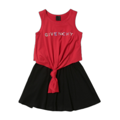 香港直邮Givenchy logo印花无袖连衣裙 H12186纪梵希