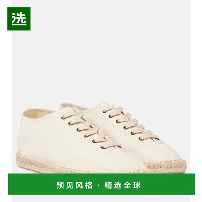 1h可退 香港直邮Lemaire 女士 Linoleum 帆布绑带麻底鞋凉鞋女鞋