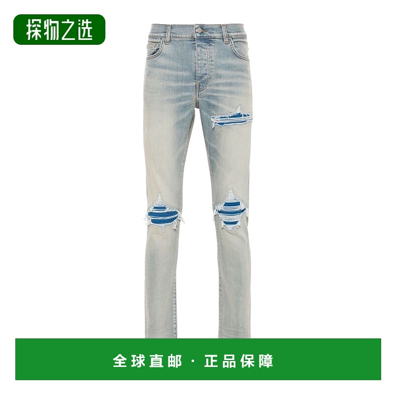 香港直邮Amiri 做旧效果牛仔裤 AMDNSY1057