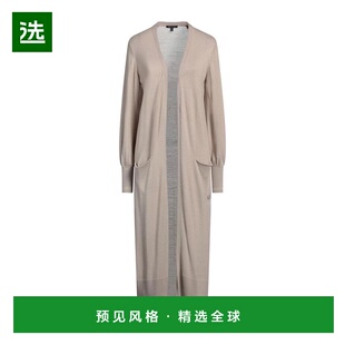 1h可退 【美国直邮】Armani Exchange女士毛衣长款羊毛针织连帽女