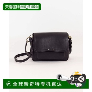 欧洲直邮SESSUN black 女士牛皮邮差单肩包niu tano