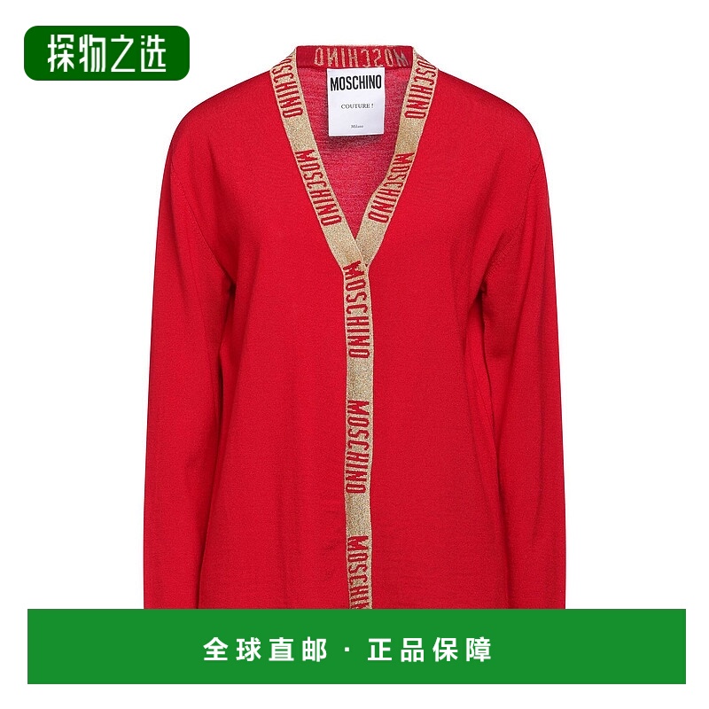 香港直邮Moschino 莫斯奇诺 女士 针织开衫 red红色 舒适时尚