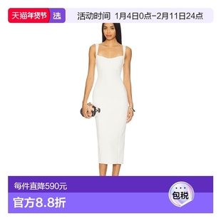 1h可退 香港直邮GOOD AMERICAN 女士 Sculpting 水晶心形中长连衣