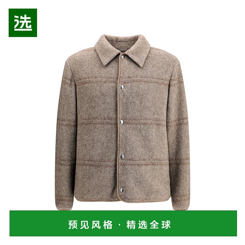 1h可退 香港直邮Loro Piana 诺悠翩雅 男士 Alta Badia 条纹牦牛