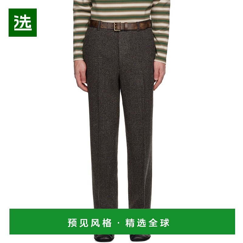 1h可退 香港直邮AURALEE 男士 灰色长裤 A25AP04LS 舒适时尚