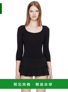 1h可退 香港直邮Wolford 女士 黑色 Tokio String 连体衣 76070