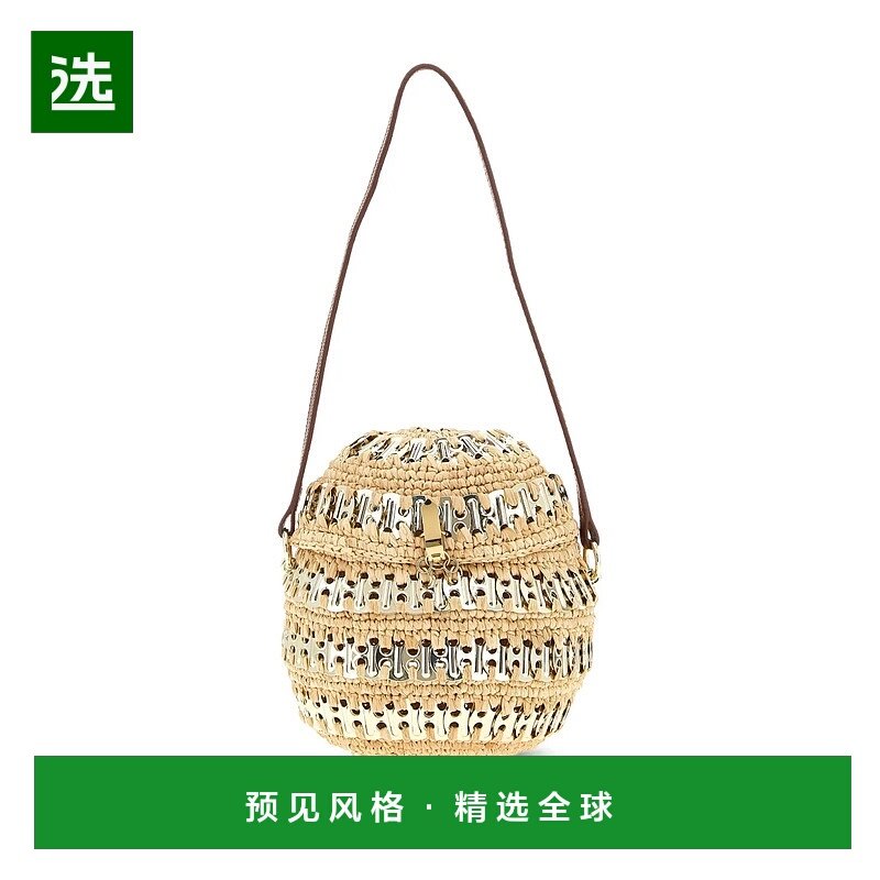 1h可退 香港直邮Rabanne 女士 '1969 Ball' 手袋 25ASS0474NAT060