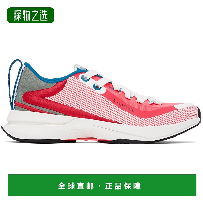 1h可退 香港直邮Lanvin 朗雯 男士 粉色 L-I Mesh 运动鞋 FMSKAK0