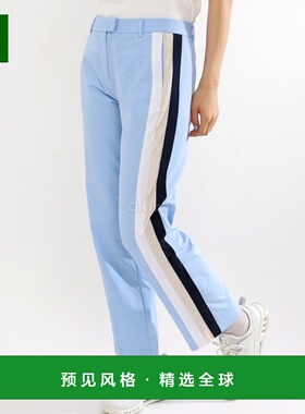 韩国直邮Gfore休闲裤男女款搭扣天蓝色舒适宽松自然腰气质个性