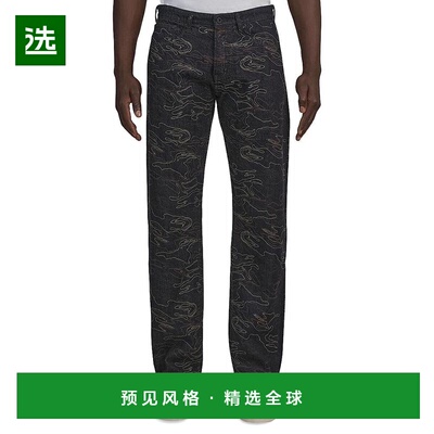 1h可退 【美国直邮】Prps男士牛仔裤中腰刺绣休闲时尚潮流百搭简