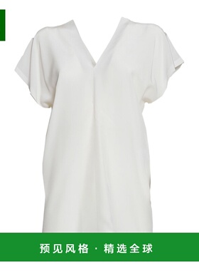 香港直邮ASPESI 女士连衣裙 5639B75305071 SS2025 白色 V领罩衫