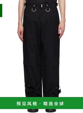 1h可退 Givenchy 纪梵希 男士 黑色 Two-In-One 长裤 BM5