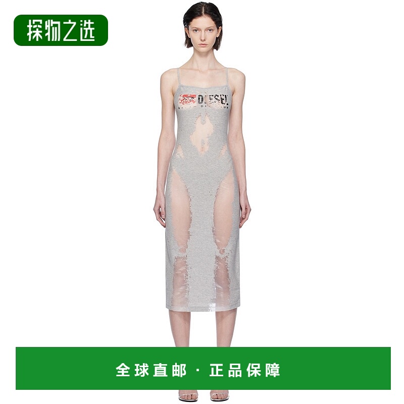 香港直邮Diesel 迪赛 女士 灰色 D-Hoper-Devo 连衣裙 A121090SHA