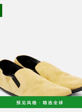 1h可退 香港直邮The Row 女士 Vincit 绒面革乐福鞋 beige米色 舒