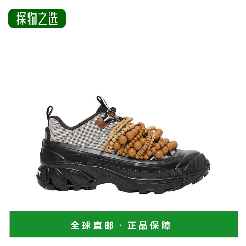 香港直邮Burberry 珠饰Arthur 低帮板鞋 80574301