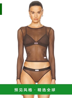 1h可退 香港直邮Alexander Wang 亚历山大·王 女士 长袖T恤 8CC2