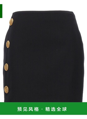香港直邮Balmain 纽扣细节包臀裙半身裙短裙 BF0LB940WC09