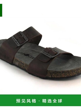 【美国直邮】Haflinger|Andrea 女士双带凉鞋（石墨色）