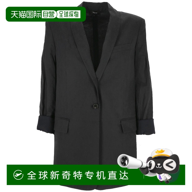 欧洲直邮theory 女士 休闲西装西服亚麻