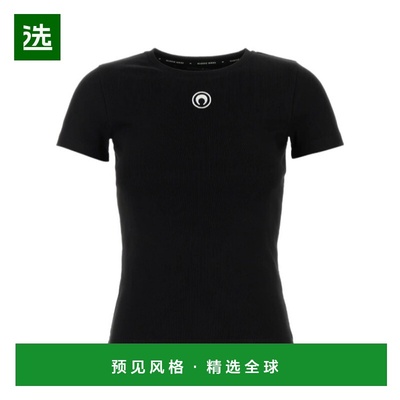 香港直邮MARINE SERRE 女士T恤 WTT012ACJER000899 CO 黑色