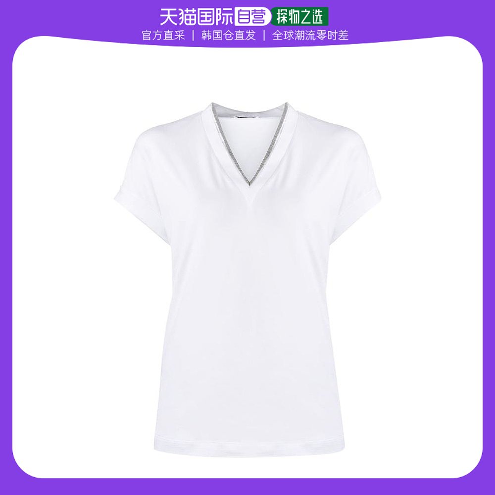 韩国直邮BRUNELLO CUCINELLI24SS短袖T恤女M0T18BD222White