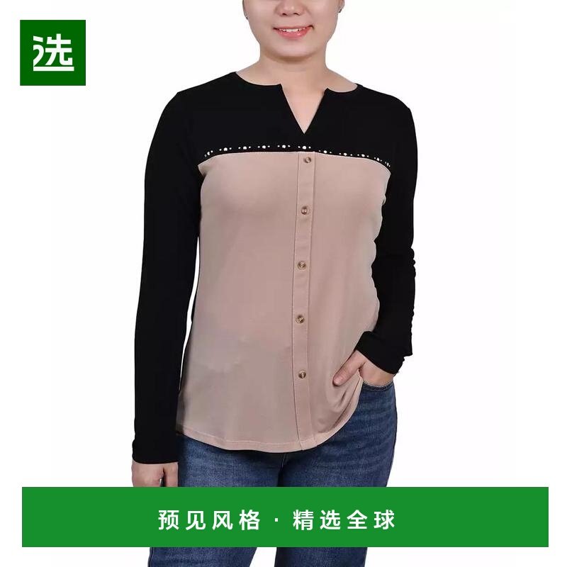 1h可退 【美国直邮】ny collection 女士 衬衫