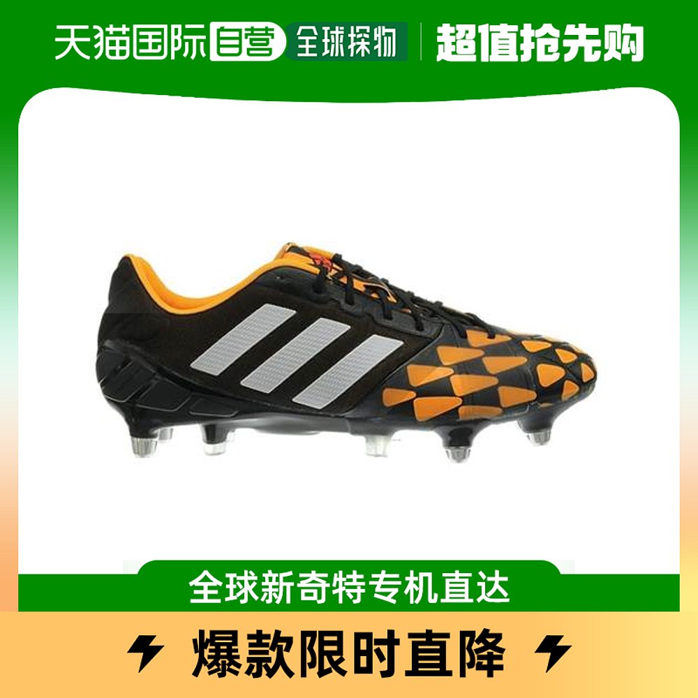 欧洲直邮Adidas阿迪达斯男士黑色低帮平底运动鞋时尚休闲经典