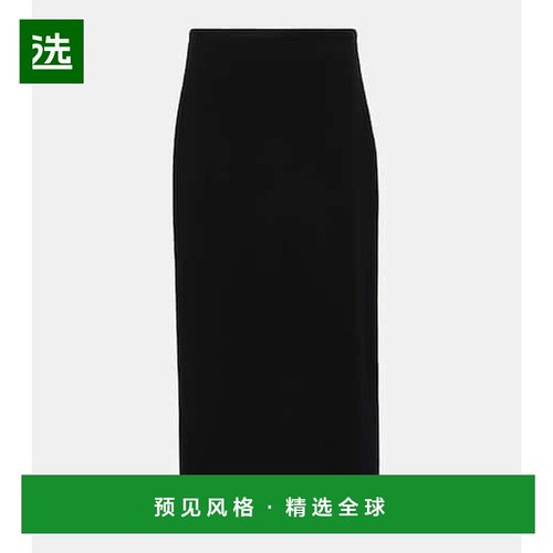 1h可退 香港直邮The Row 女士 Matias 羊毛混纺中长半身裙包臀裙