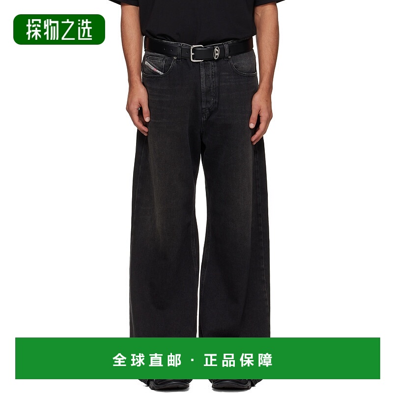 香港直邮Diesel 迪赛 男士 黑色 Relaxed 1996 D-Sire 牛仔裤 A06
