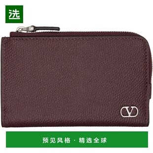 1h可退 香港直邮Valentino 华伦天奴 男士 酒红色 VLogo Signatur