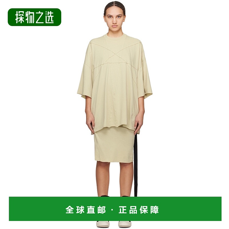 香港直邮rick owens 瑞克·欧文斯 女士 灰白色 Tommy T 恤 DS01D