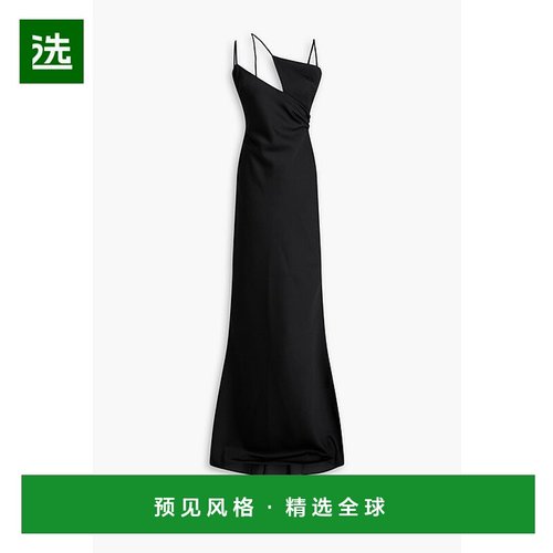 1h可退 香港直邮The Attico 女士 Melva 不对称剪口缎面礼服 232W