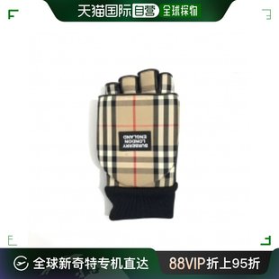 香港直邮BURBERRY格纹手套 99新未使用