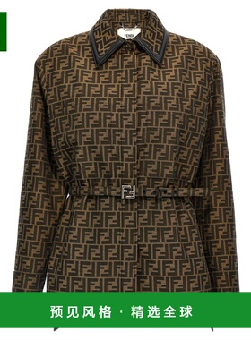 香港直邮FENDI 女士西服 FJ7564A5W3F118W SS2026 绿色 Jacket Ff