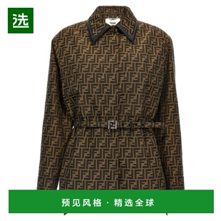 香港直邮FENDI 女士西服 FJ7564A5W3F118W SS2026 绿色 Jacket Ff