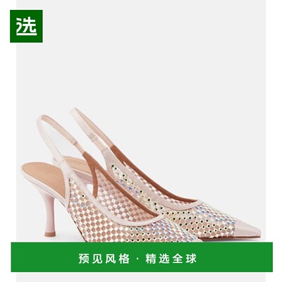 1h可退 香港直邮Malone Souliers 女士 Vesper 70 精饰露跟浅口鞋