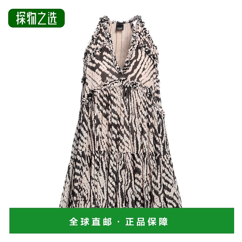 香港直邮Pinko 品高 女士 短款连衣裙 beige米色 舒适时尚