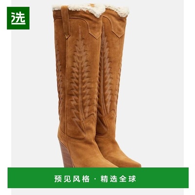 1h可退 香港直邮Paris Texas 女士 El Dorado 冬季绒面革牛仔靴子