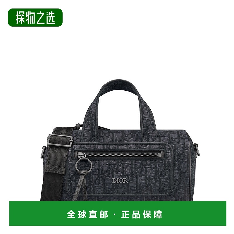 1h可退 欧洲直邮Dior迪奥 Automne系列男士黑色棉Oblique印花