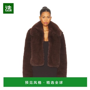 1h可退 香港直邮Majorelle 女士 Vienna 人造皮草夹克 MJOW10001H