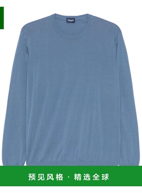 香港直邮DRUMOHR 男士针织毛衣 D0GN113725 SS2025 蓝色 圆领长袖