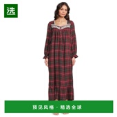 美国直邮 Eileen West 1h可退 棉人造丝法兰绒长袖 芭蕾舞礼服