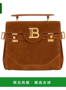 香港直邮BALMAIN 女士斜挎包 GN1DB526LSDL8DF SS2026 棕色 B-Buz