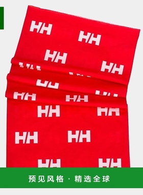 欧洲直邮Helly Hansen 男女通用红色涤纶HH围巾