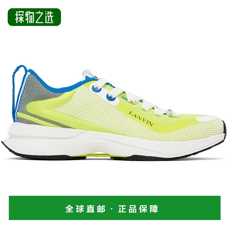 1h可退 香港直邮Lanvin 朗雯 男士 绿色 L-I Mesh 运动鞋 FMSKAK0