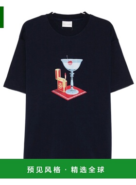 香港直邮Drole De Monsieur 男士T恤 JTS291CO002NAVY SS2026短袖
