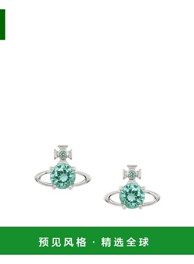 香港直邮Vivienne Westwood Reina耳环 6201007002P655水晶绿松石