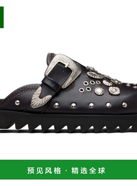 1h可退 香港直邮toga 男士 棕色 Eyelet Metal Sabot 穆勒鞋 FTVR